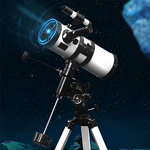 Spacmirrors Astronomie-Teleskop, 114 mm Öffnung, Teleskope für Erwachsene, Astronomie, Reflektor-Teleskop, kommt mit Stativ und Handyhalter