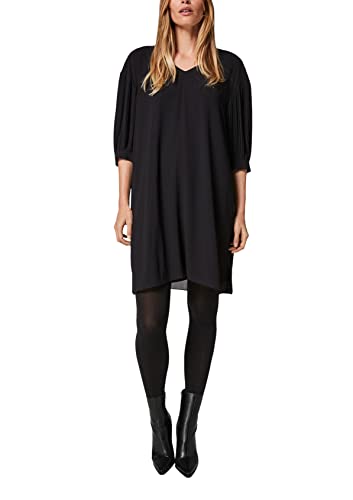 comma Damen Dress Kleid, 9999 Black, 38