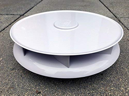 niedriges Profil drehbar Dach-Entlüftung für Vans Busse - weiß - groß Dachlüfter rotierende Ventilator