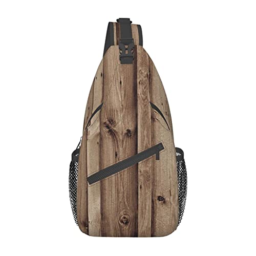 Rucksack mit Holzmaserung, leicht, faltbar, Umhängetasche, wasserabweisend, Schulterrucksack für den täglichen Gebrauch, Schwarz , Einheitsgröße