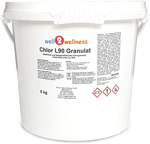 Chlor L90 Granulat - Langsam lösliches Chlorgranulat mit 90% Aktivchlor 10 kg (2 x 5kg)