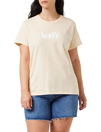 Levi's Damen T-Shirt, The Perfect Tee, Schwarz (Large Batwing Black 201), Gr. L
