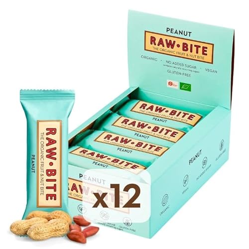Raw Bite Rohkost Riegel Peanut, 12er Pack (12 x 50 g)