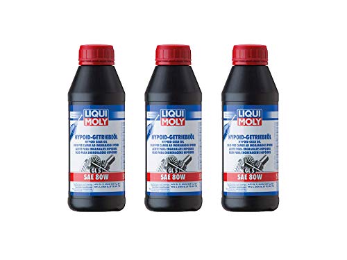 ILODA 3X Original Liqui Moly 500ml Hypoid-Getriebeöl (GL5) SAE 80W Gear Oil Oil Öl 1402