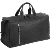 Alassio 47033 - Weekender Toro, Reisetasche für Damen und Herren aus Echtleder, Multifunktion Umhängetasche mit Schultertragegurt, Schultertasche in schwarz, Ledertasche ca. 28 x 50 x 21 cm