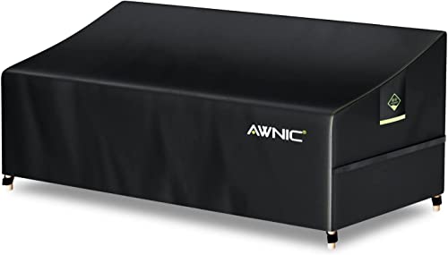 Awnic Sofa Überzug Couch Bezug Abdeckung für 3 Sitzer Wasserdicht Lounge Sofa Schutzhülle für Gartensofa Wasserdicht 420D Polyester 220x85x61/71cm