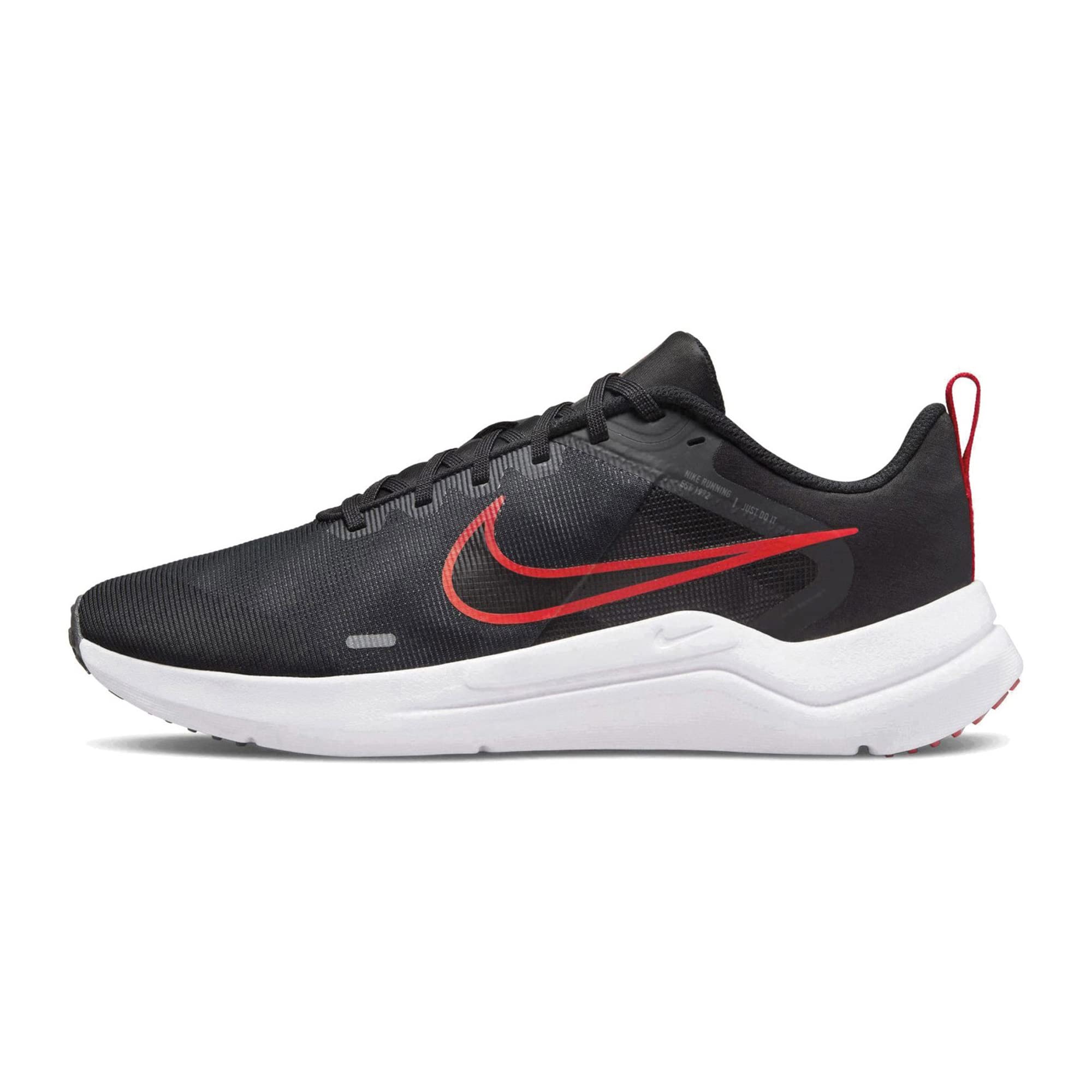 Nike Herren Downshifter 12 Sneaker, Black White Dk Smoke Grey Lt Smoke Grey, 42 EU