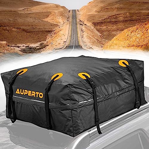 AUPERTO Dachbox, 450L Auto Dachkoffer Faltbare Gepäckbox, Wasserdicht Dachtasche für Reisen und Gepäcktransport, Autos, Vans, SUVs