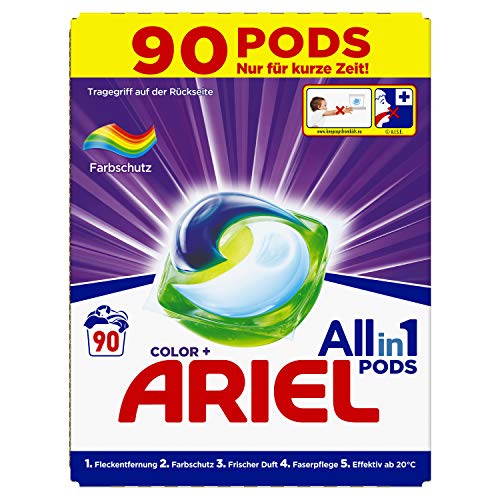 Ariel Ariel All-in-1 PODS Color-Farbschutz - 90 Waschladungen, 2463 g