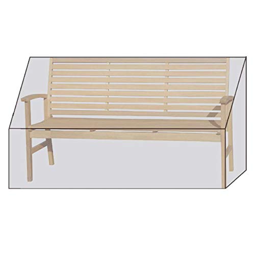 Black Premium Gartenbankhülle 200x70x85cm / garden bench cover / atmungsaktiv / breathable Grasekamp Schwarz