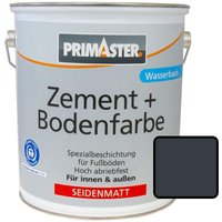 PRIMASTER Zementfarbe und Bodenfarbe seidenmatt 2,5 l, anthrazit, RAL 7016