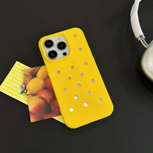 SAMEZA Farbige Flüssigsilikon-Handyhülle für iPhone 14 15 Pro Max 11 13 12 Promax, modische Wärmeableitungs-Kühlabdeckung, gelb, für iPhone 14 Pro