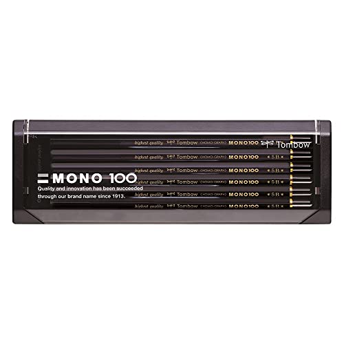 Tombow MONO-100-5B Bleistift Mono 100 Härtegrad 5B, 12-er Set