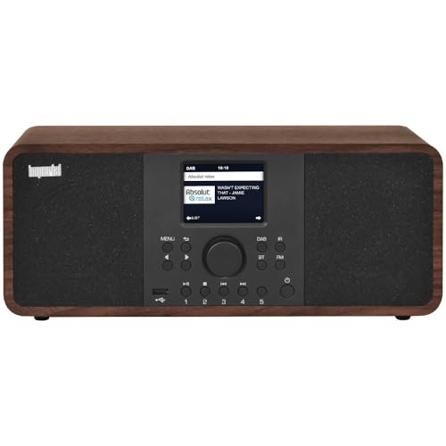 IMPERIAL DABMAN i205 Internetradio/DAB+ (Stereo Sound, UKW, WLAN, LAN, Bluetooth, Streamingdienste (Spotify, Napster UVM.) inkl Netzteil) braun