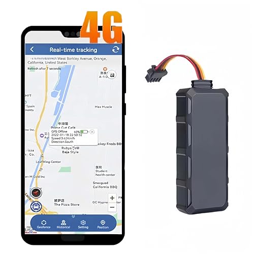 Entdecke die Freiheit des Fahrens mit dem 4G GPS-Tracker-Mini-GPS - EIN zuverlässiger Anti-Diebstahl-Tracker für Motorräder, Autos, Lastwagen und Pedalautos