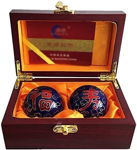 chinesische klangkugeln chinesische klangkugeln klein Chinesischer Fitnessball Feng Shui Massage Fitness Handübung Gesundheitsballklangkugeln(Color:b)