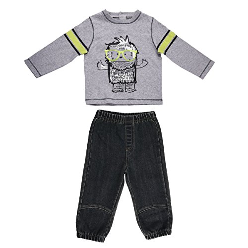 Baby-Set für Jungen, T-Shirt + Hose, Timéo, Größe 9 Monate (74 cm)