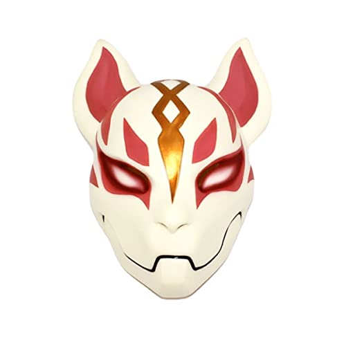 Hworks Fuchs Maske Harz Vollgesichtsmaske Cosplay Kostüm Requisiten für Halloween Party