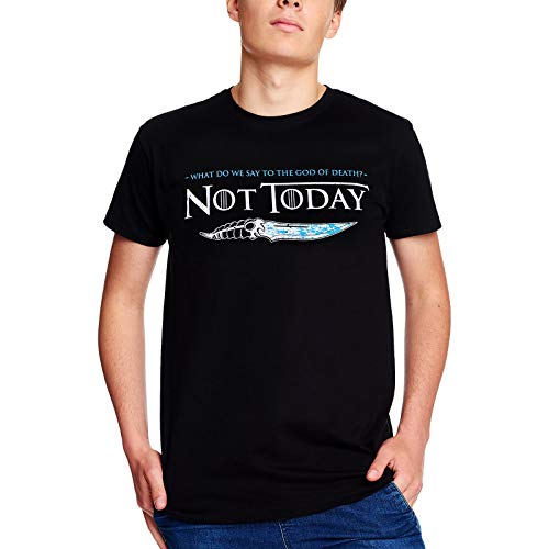 Elbenwald T-Shirt Not Today für Game of Thrones Fans schwarz - 3XL