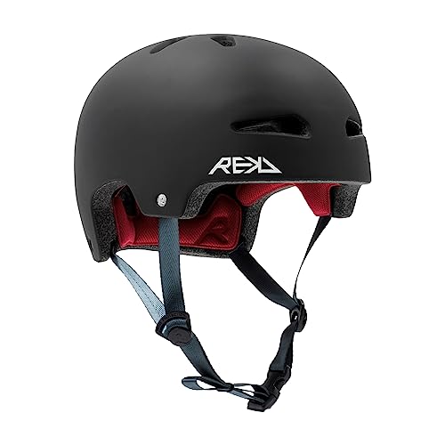 REKD Ultralite In-Mold Helm Skateboard Helm Unisex Erwachsene M Schwarz (Black)