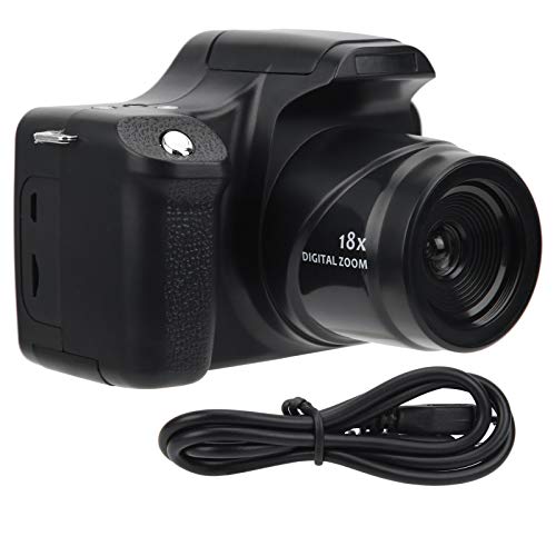 Hd-Spiegelreflexkamera mit 18-Fachem Zoom, 24MP Tragbare Digitalkamera mit Langer Brennweite, 3,0-Zoll-LCD-Bildschirm USB-Anschluss zum Aufladen Geeignet für Familienfeiern im Freien Reisen(1)