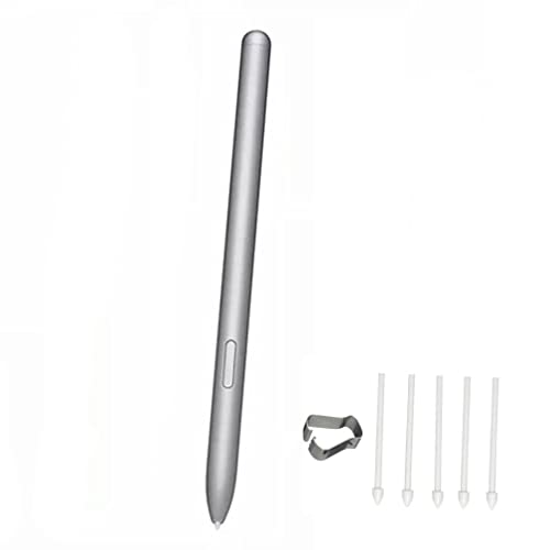 Eingabestifte S Pen Kompatibel für Samsung Galaxy Tab S7/S7 Plus S7+ Tablet Ersatz Stift Stylus S Pen mit Ersatzspitze (ohne Bluetooth (Silber)