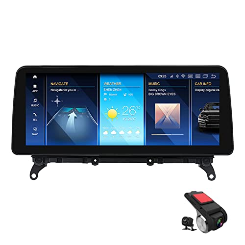 Android 12 Autoradio GPS Navi für BMW X3 F25 X4 F26 2011-2016 Touchscreen Multimedia Player WiFi Bluetooth Mirror Link TPMS CarPlay + DVR,Qualcomm 662 6+128-2013-2016 NBT 12.3 inches