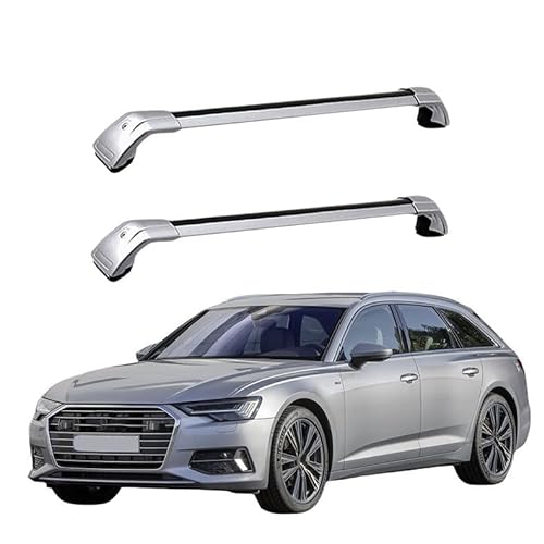 2 Stück Aluminium Dachträger für Audi - A6 Avant (C8, 4A5) 2018 2019 2020 2021 2022 2023,DACHTRÄGER AUS Aluminium Fahrradträger Dachboxen Dachgepäckablage,2