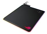 ASUS ROG Balteus QI RGB Gaming-Mauspad (drahtlose Ladefunktion, Aura Sync, USB-Passthrough, rutschfest)