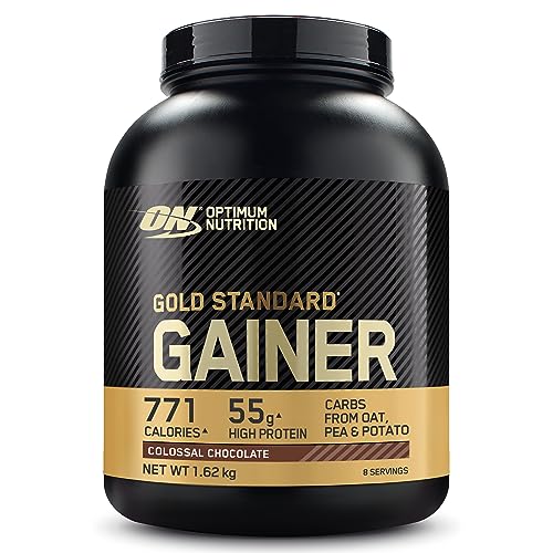 Optimum Nutrition ON Gold Standard Gainer, Mass Gainer Protein Pulver hergestellt für Muskelaufbau und Erholung, Chocolate, 8 Portionen, 1,62 kg