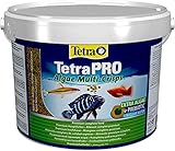 Tetra Pro Algae Multi-Crisps - Premium Fischfutter mit Algenkonzentrat für erhöhte Widerstandskraft, 10 L Eimer