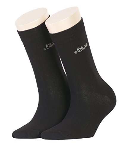 S.Oliver Classic Damen Socken 4er Pack, Größe:35-38;Farbe:black (05)