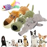 Donubiiu Invincipaw Dog Toy Heavy Chewers, Invincipaw Animals for Heavy Chewers, DuraBite for Heavy Chewers, Squeaky Dog Toys, Indestructible Dog Toys for Aggressive Chewers (3PCS-Mix)