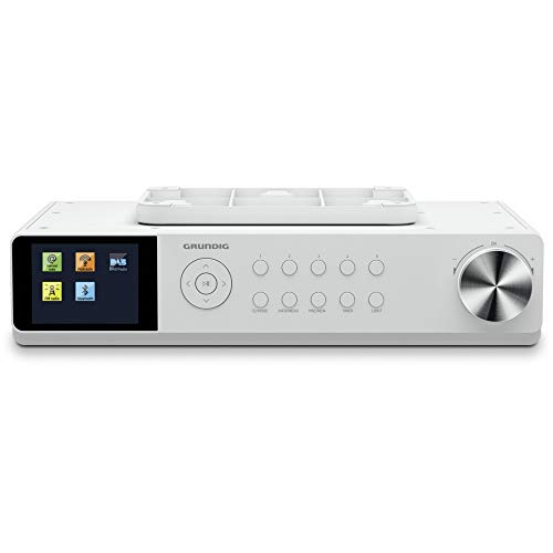 Grundig DKR 3000 BT DAB+ Web Küchenradio mit Bluetooth, DAB+ Empfang und Internetradio Weiß