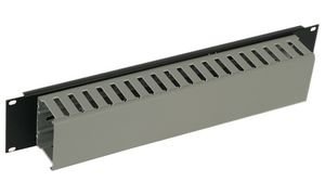Triton - Pritschenkabelführungspanel (horizontal) - RAL 7035 - 1U - 48.3 cm (19)