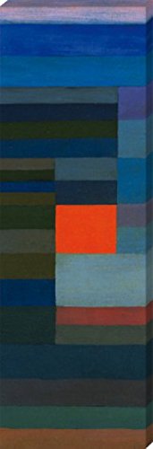 1art1 Paul Klee - Feuer Am Abend, 1929 Poster Leinwandbild Auf Keilrahmen 150 x 50 cm