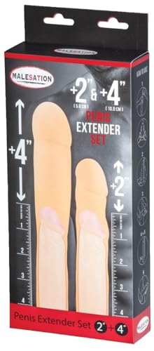 Malesation Penis Extender Set 2 Zoll + 4 Zoll, 1er Pack