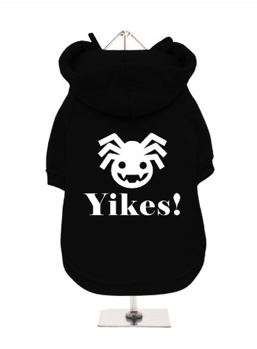 "Halloween: Spider Yikes." UrbanPup Hunde Sweatshirt (schwarz/weiß)