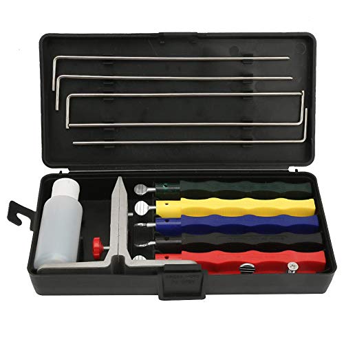 Messerschärfer, Schleifer Schärfstein Set Professionelle Küche Fix-Angle Messerschärfer System Kit für Haus und Küche, Wetzsteine