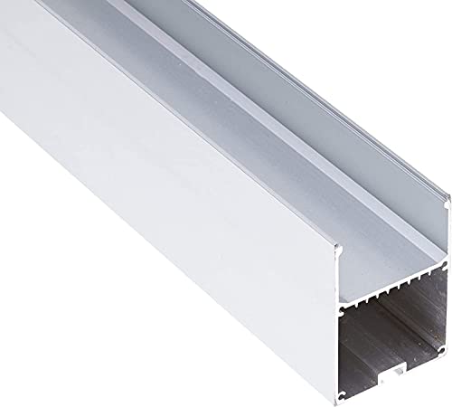 JANDEI Aluminium Profil LED-Streifen Anhänger Lampe mit Deckel, 2 Meter Länge x 50 mm Breite x 70 mm Höhe