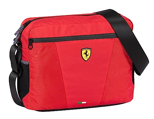 Panini - Ferrari Messengger Ferrari, Gepäck-Schultertasche Unisex-Jungen, Rot, Einheitsgröße