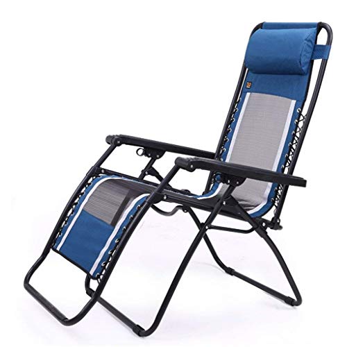 FASOHJ Strandstühle, zusammenklappbar, mit Fußstütze, für Reisen, Outdoor, Angeln, tragbarer Sitz, Metall, Chaiselongue-Stuhl, hält 210 kg, Sonnenliege, um Glück zu verfolgen