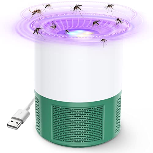 Mückenfalle, Insektenvernichter Elektrisch Fliegenfalle UV Mückenlampe Innen Tragbare Insektenvernichter Aussen USB Insektenfalle Aussen Moskitoschutz für Haus Garten Camping