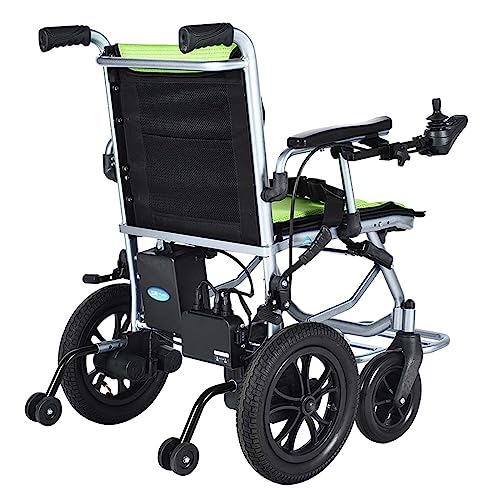 GHBXJX Elektrischer Rollstuhl Elektrisch Faltbar Elektrorollstuhl, Elektrische Rollstühle, Reiserollstuhl für Wohnungen und Urlaub, 10A24V Lithium-Batterien, 20 Km Reichweite, Aluminium