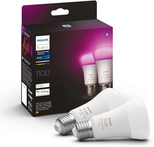 Philips Hue White & Col. Amb. E27 Doppelpack 2x800lm 75W