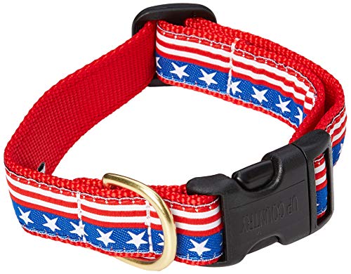 Up Country SST-C-XL Stars and Stripes Hundehalsband, Breit 1 inch, XL