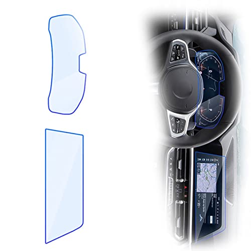 MSRAO Für BMW 4er G22 G23 G26 MK2 2021 2022 Auto-Navigationsinstrument-Folie Touch-Vollbild-Schutzfolie Aus Gehärtetem Glas Zubehör (Color : High Match 1 Set)