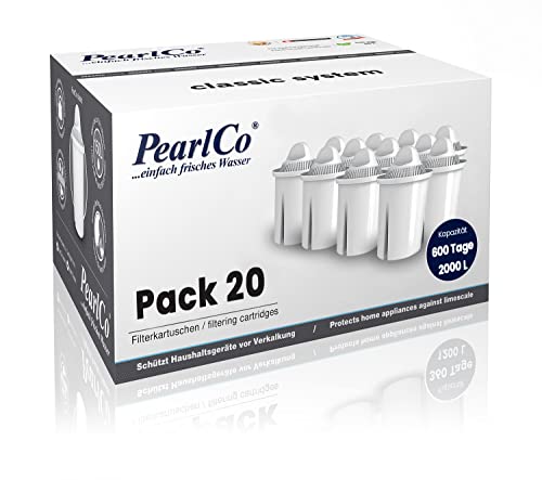 PearlCo - Universal classic Pack 20 Filterkartuschen - passend zu Brita Classic