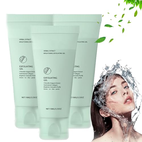 She Eureka Exfoliating Gel, 2024 Best She Eureka Gel Clean Pores, Sheeureka Exfoliating Gel, Sheeureka Gel, Deep Clean Dirt, Moisturize and Refine Pores, Scrubber Gel for Arms, Face and Hands (3pcs)