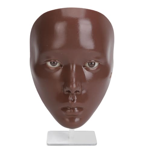 5D-Make-up-Übungs-Gesichtsbrett aus Silikon mit 78-Farben-Palette, Pinseln, Falschen Wimpern, Eyeliner, Augenbrauenstiften, Reinigungsöl und Kosmetiktasche, Ganzgesichtsübung